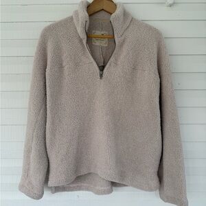 Altar'd State Women's Half-Zip Sweater - Soft Cream